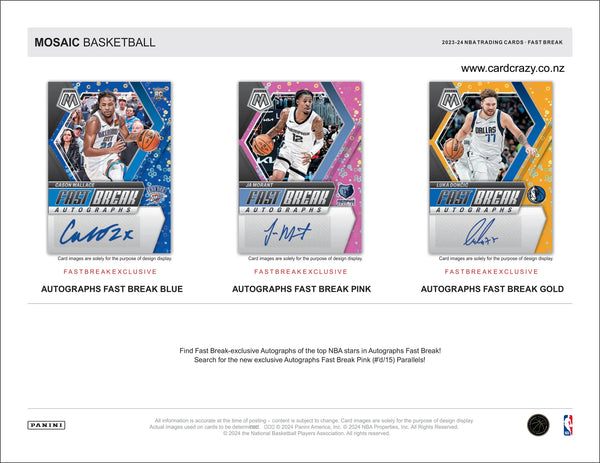 2023-24 Mosaic Basketball Fast Break Hobby Box