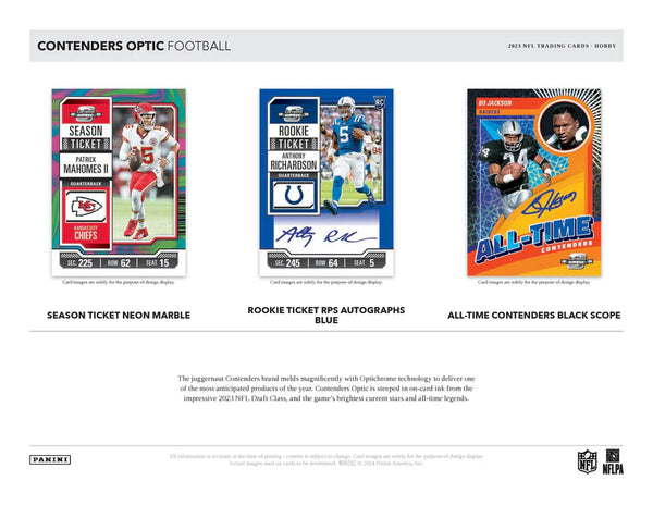 2023 Panini Contenders Optic Football Hobby Box