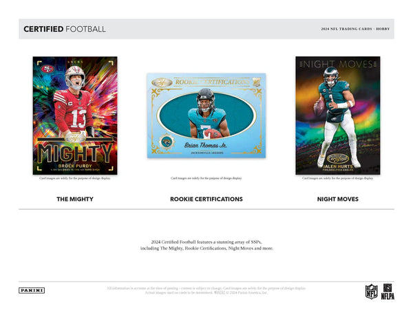 2024 Panini Certified Football Hobby Box