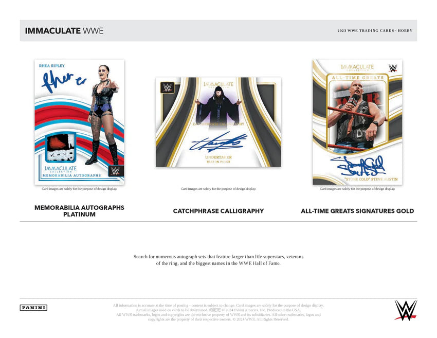 2023 Panini Immaculate WWE Hobby Box