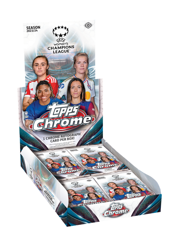 2023-24 Topps Chrome UEFA Women's Champions League Soccer Hobby Pack