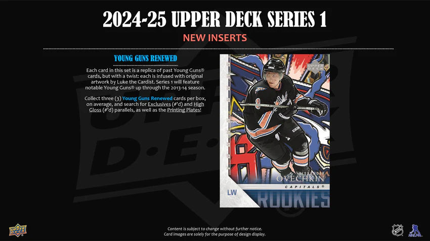 2024-25 Upper Deck Series 1 Hockey Hobby Box