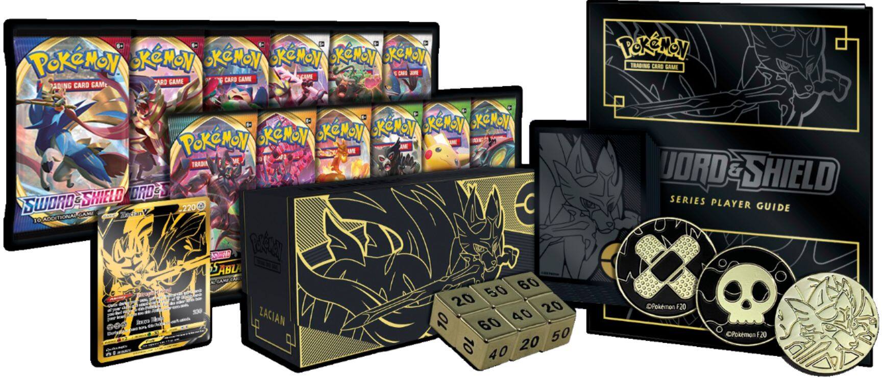 Pokemon TCG: Sword & Shield - Elite Trainer Box Plus Zacian & Zamazenta