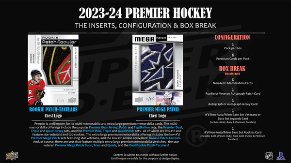 2023-24 Upper Deck Premier Hockey Hobby Box