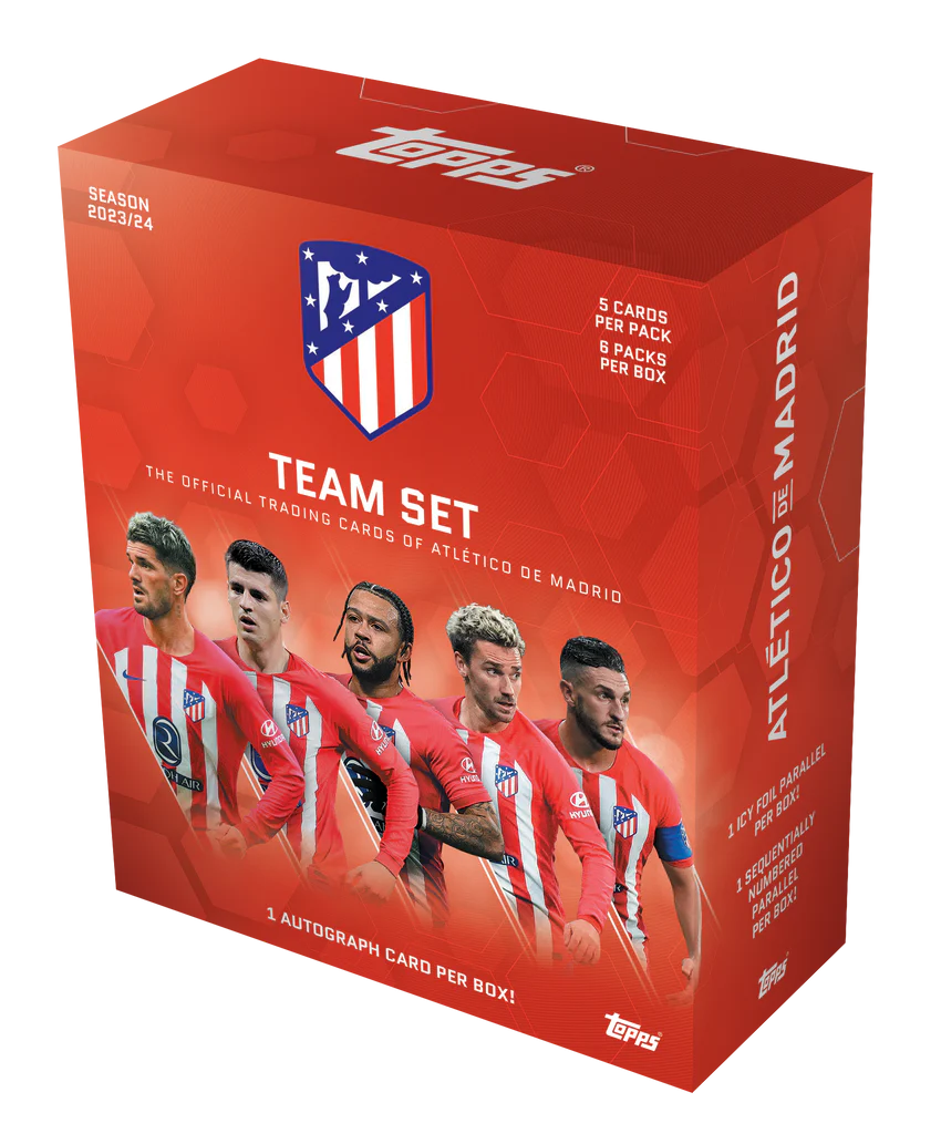 2023-24 Topps Atletico De Madrid Soccer Team Set Box