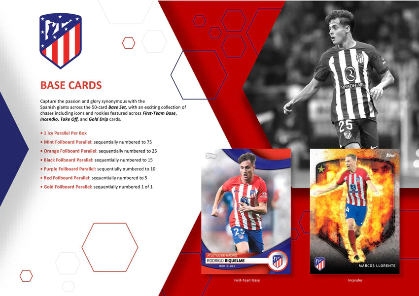 2023-24 Topps Atletico De Madrid Soccer Team Set Box