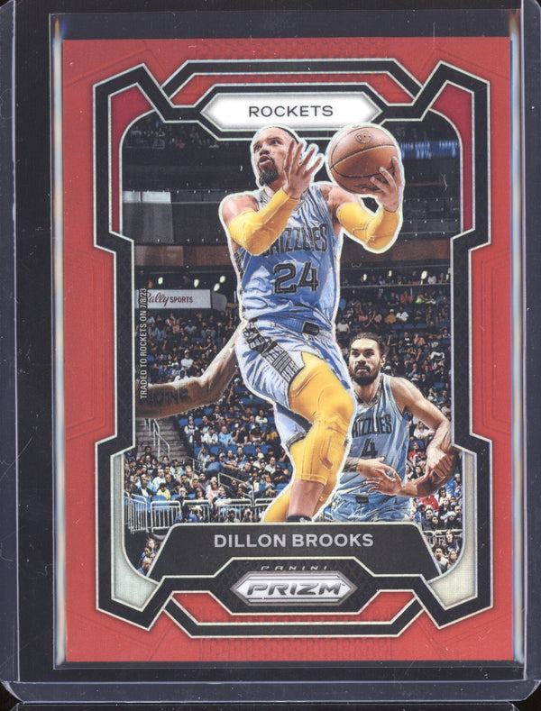 Dillon Brooks 2023-24 Panini Prizm 68 Red 242/299