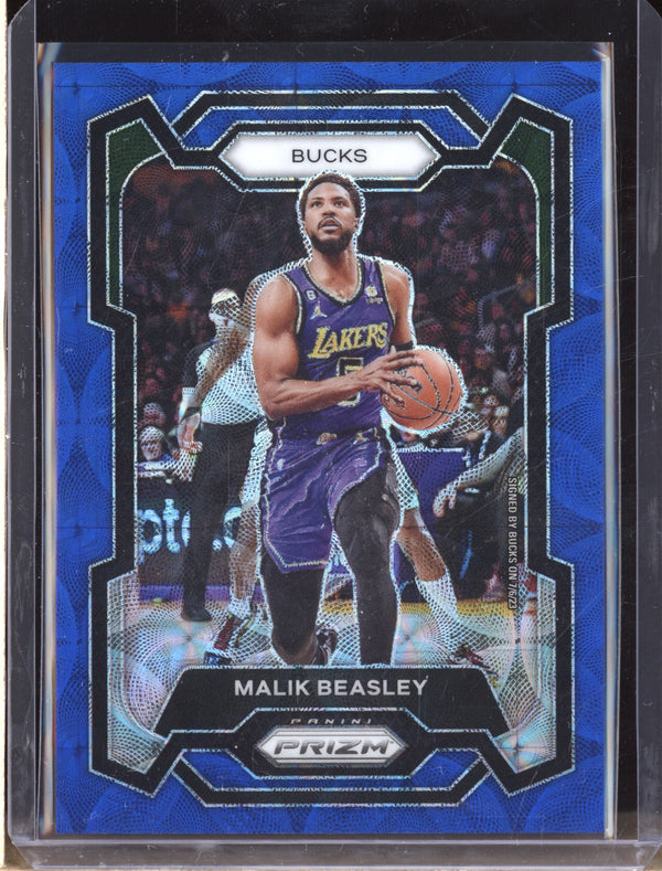 Malik Beasley 2023-24 Panini Prizm 237 Choice Blue  42/49