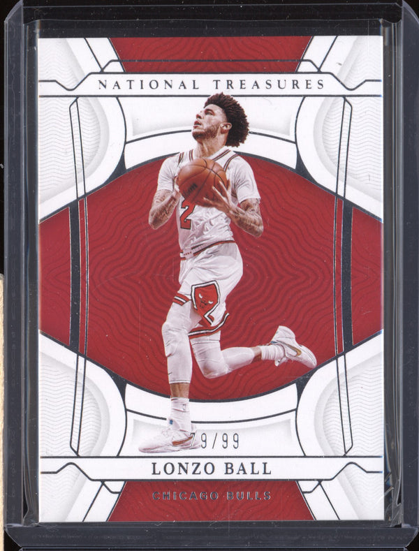 Lonzo Ball 2021-22 Panini National Treasures 93 79/99