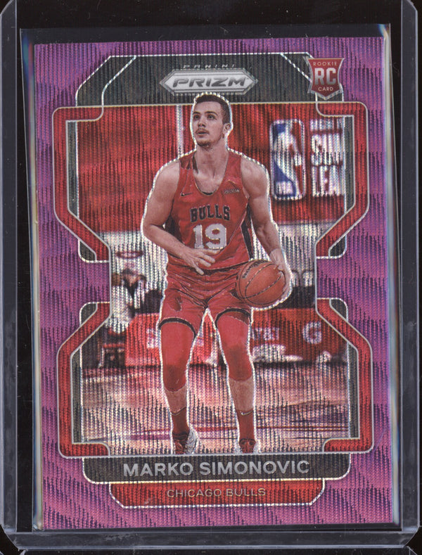 Marko Simonovic 2021-22 Panini Prizm 160 Purple Wave RC