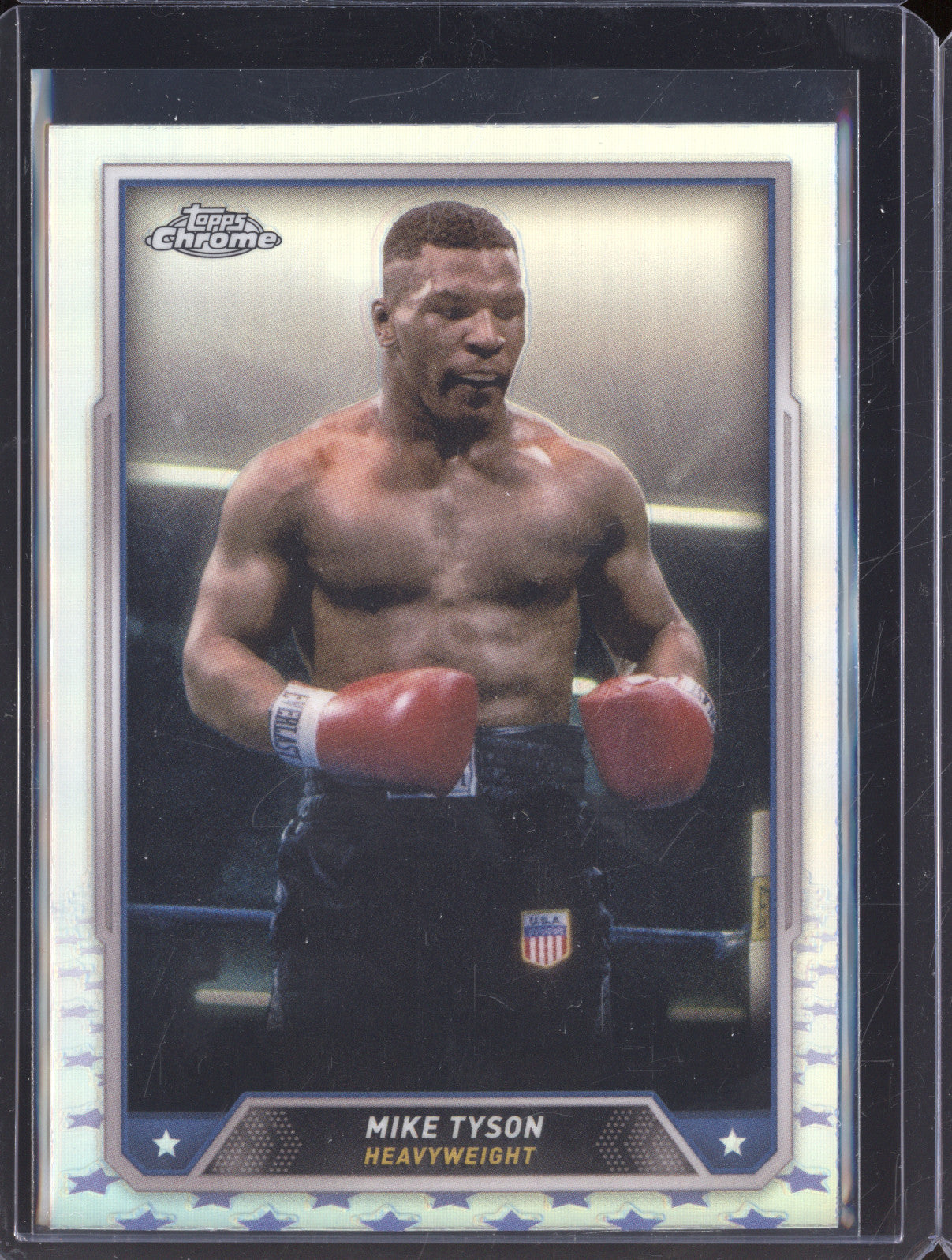 Mike Tyson 2024 Topps Boxing Chrome 35 Refractor