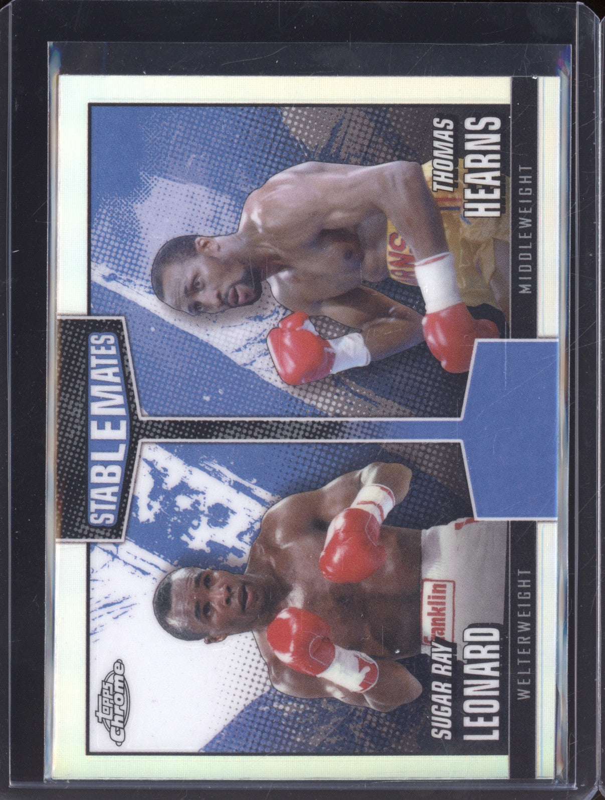 Sugar Ray Leonard / Thomas Hearns 2024 Topps Boxing Chrome SM-2 Stablemates