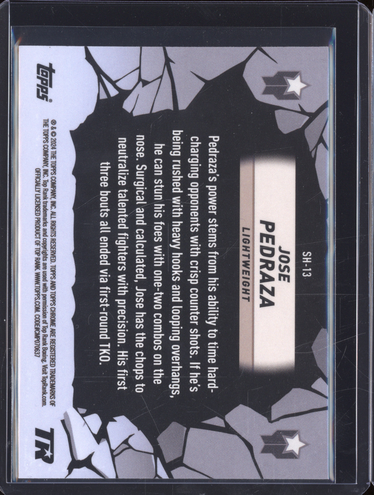 Jose Pedraza 2024 Topps Boxing Chrome SH-13 Smash Hits