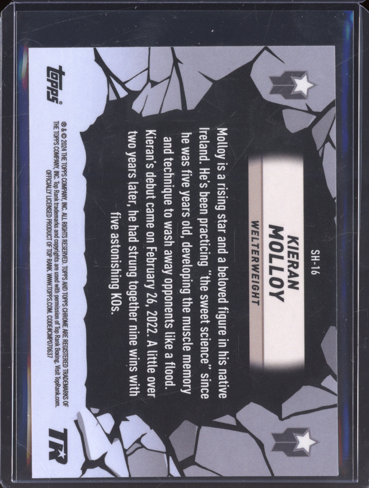 Kieran Molloy 2024 Topps Boxing Chrome SH-16 Smash Hits