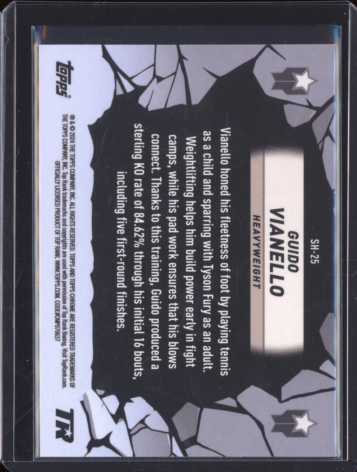 Guido Vianello 2024 Topps Boxing Chrome SH-25 Smash Hits