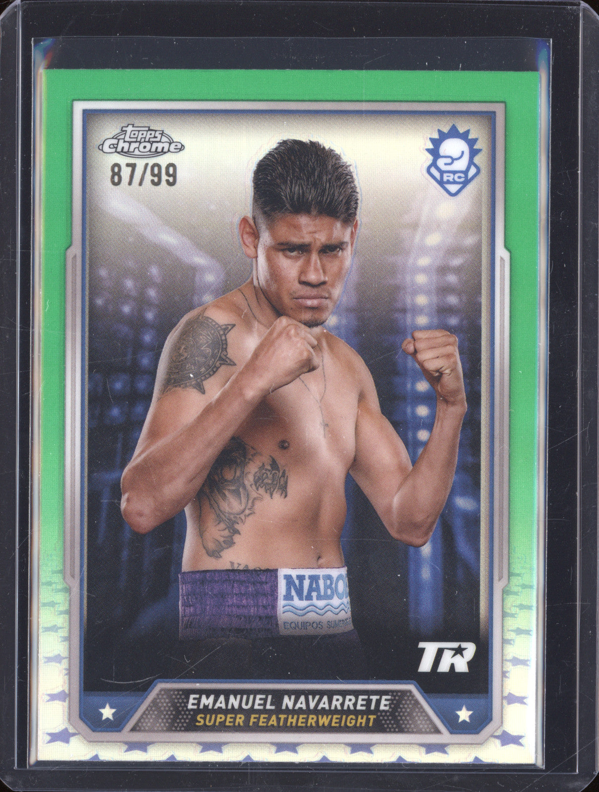 Emanuel Navarrete 2024 Topps Boxing Chrome 10 Green Refractor 87/99