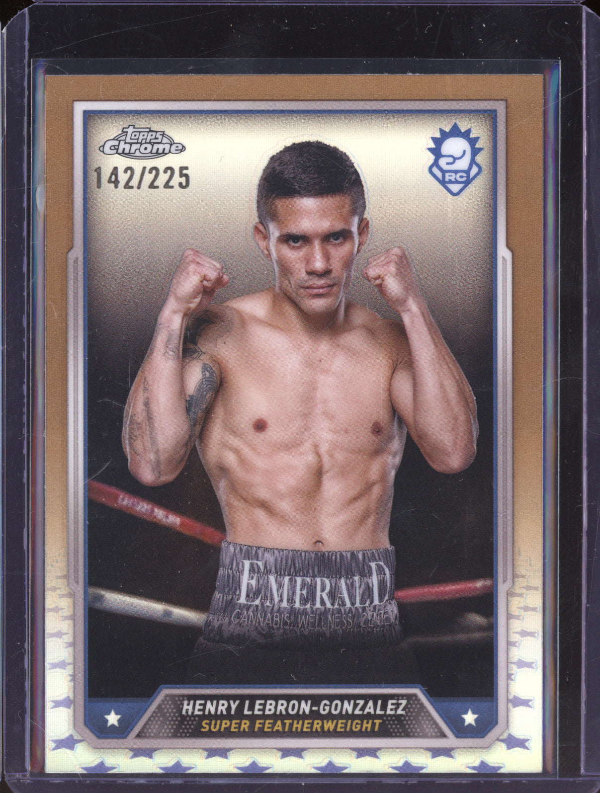 Henry Lebron-Gonzalez 2024 Topps Boxing Chrome 11 Bronze Refractor RC 142/225