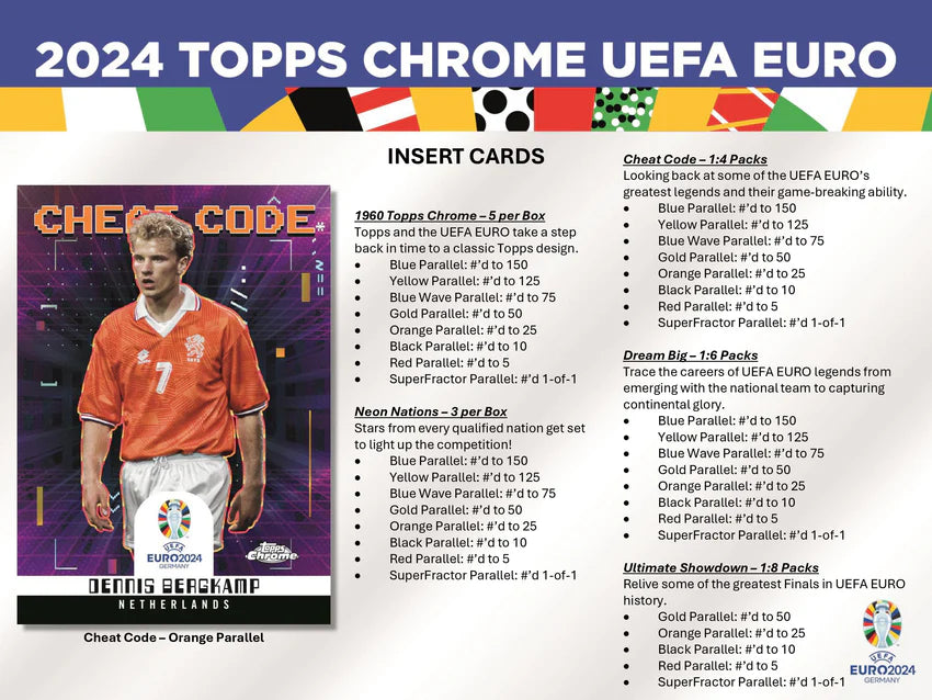 2023-24 Topps Chrome UEFA Euro Soccer Hobby Box