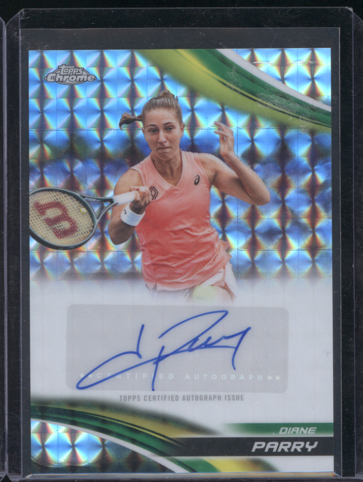 Diane Parry 2025 Topps Chrome Tennis Geometric Auto