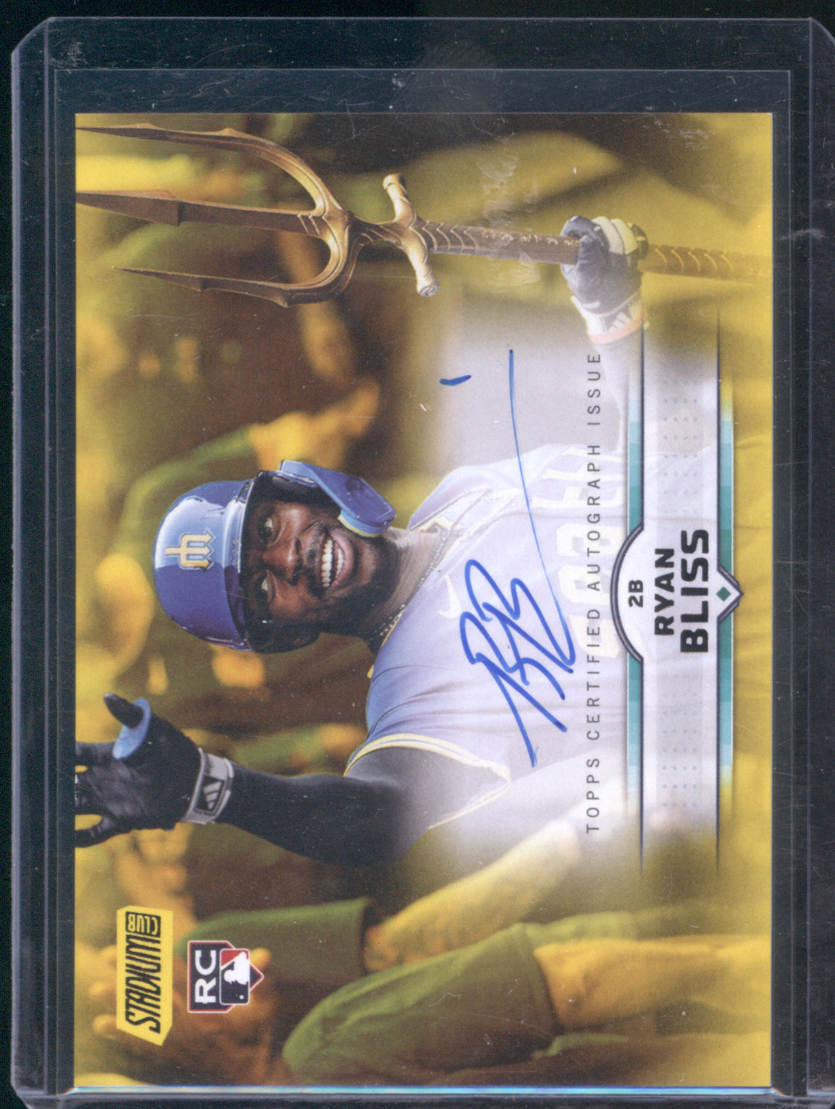 Ryan Bliss 2025 Topps Stadium Club Yellow Foil Auto