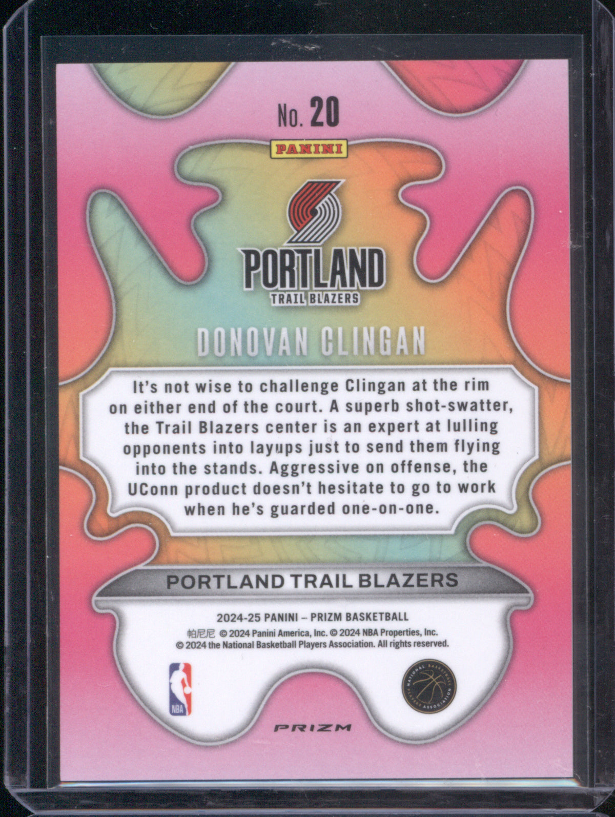 Donovan Clingan 2024 Panini Prizm #20 Groovy