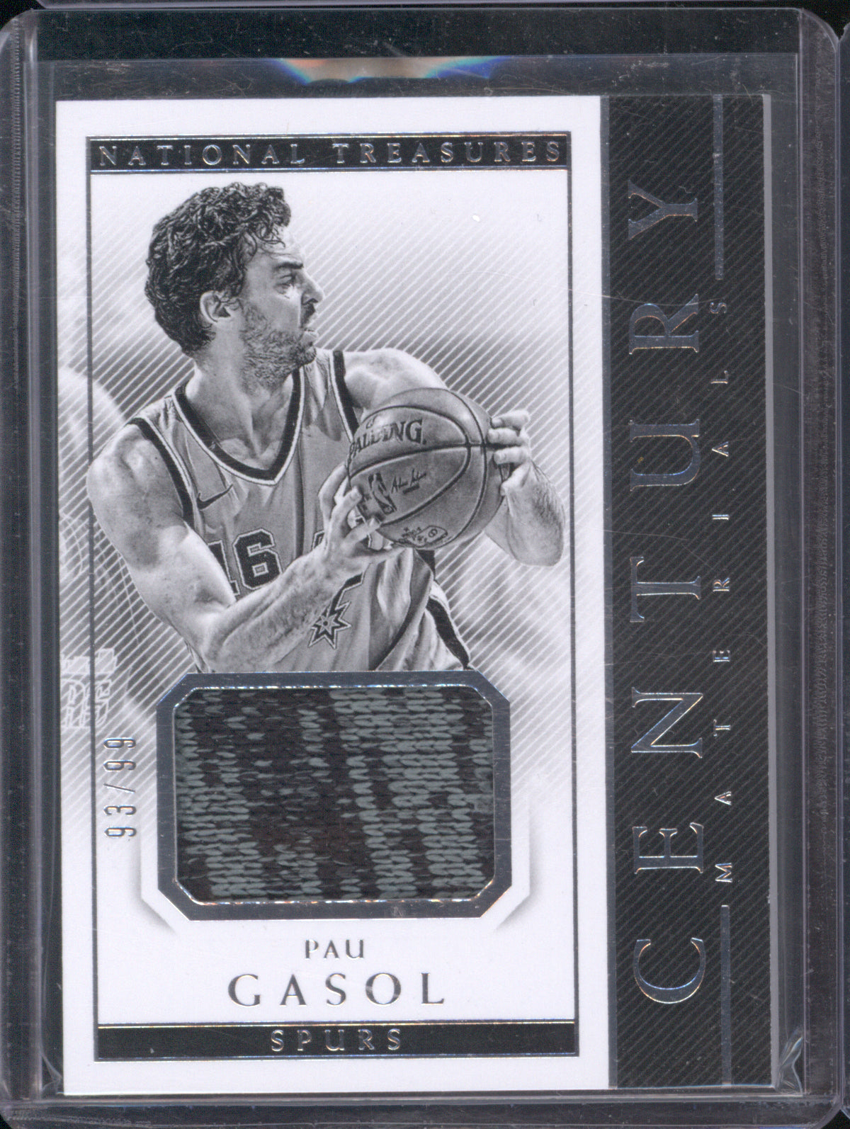 Pau Gasol 2017 Panini National Treasures Century Materials 93/99