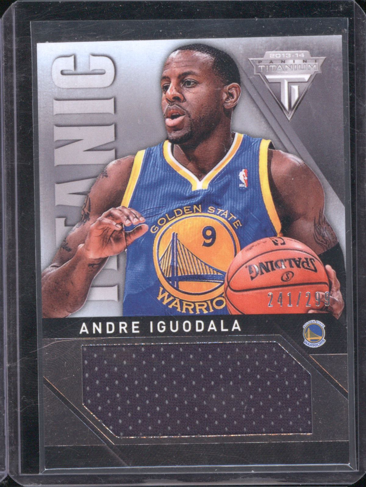 Andre Iguodala 2013 Panini Titanium Titanic Threads Jumbo Jersey 241/299