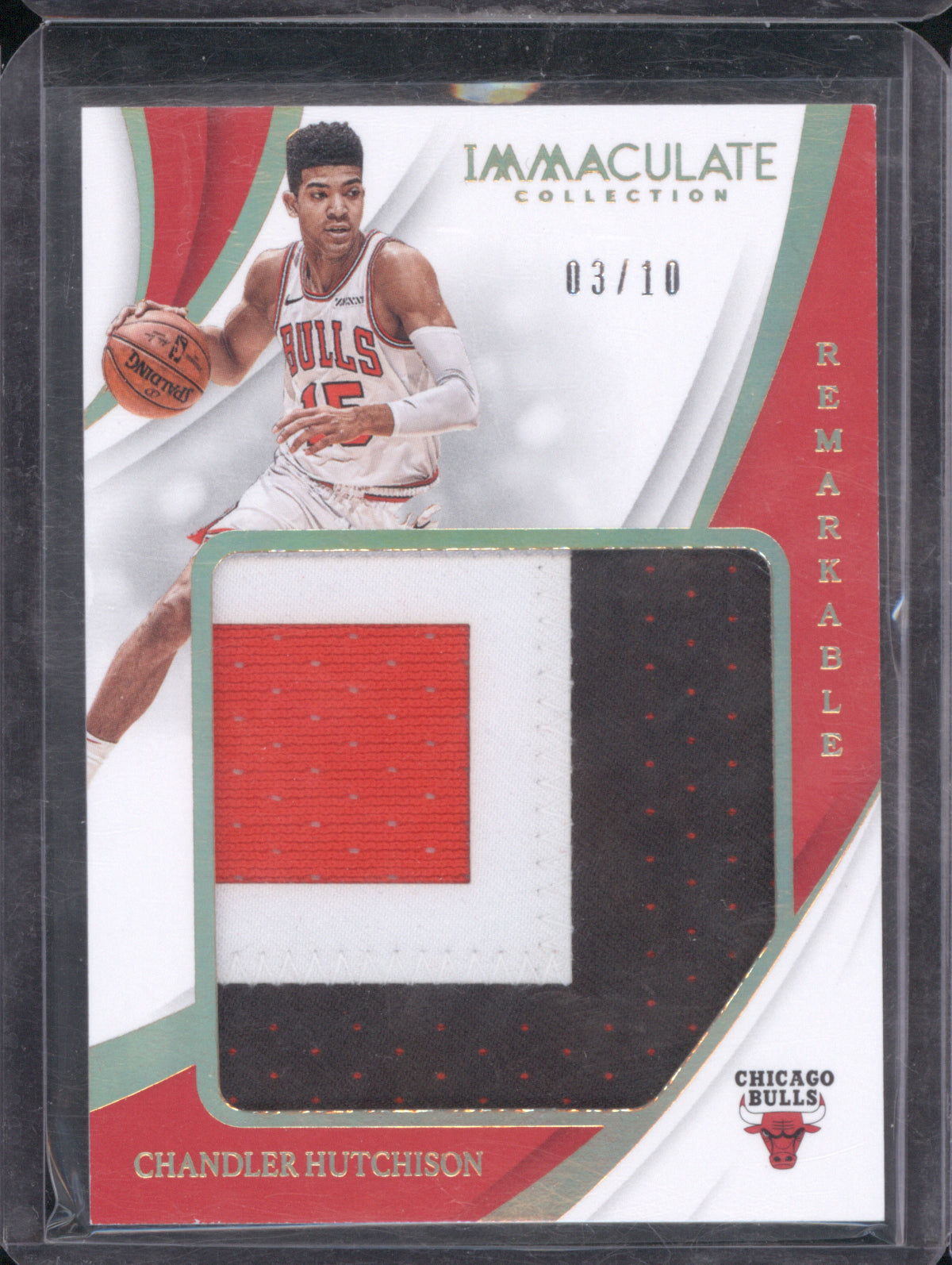 Chandler Hutchison 2018 Panini Immaculate Remarkable Rookie Jerseys 03/10