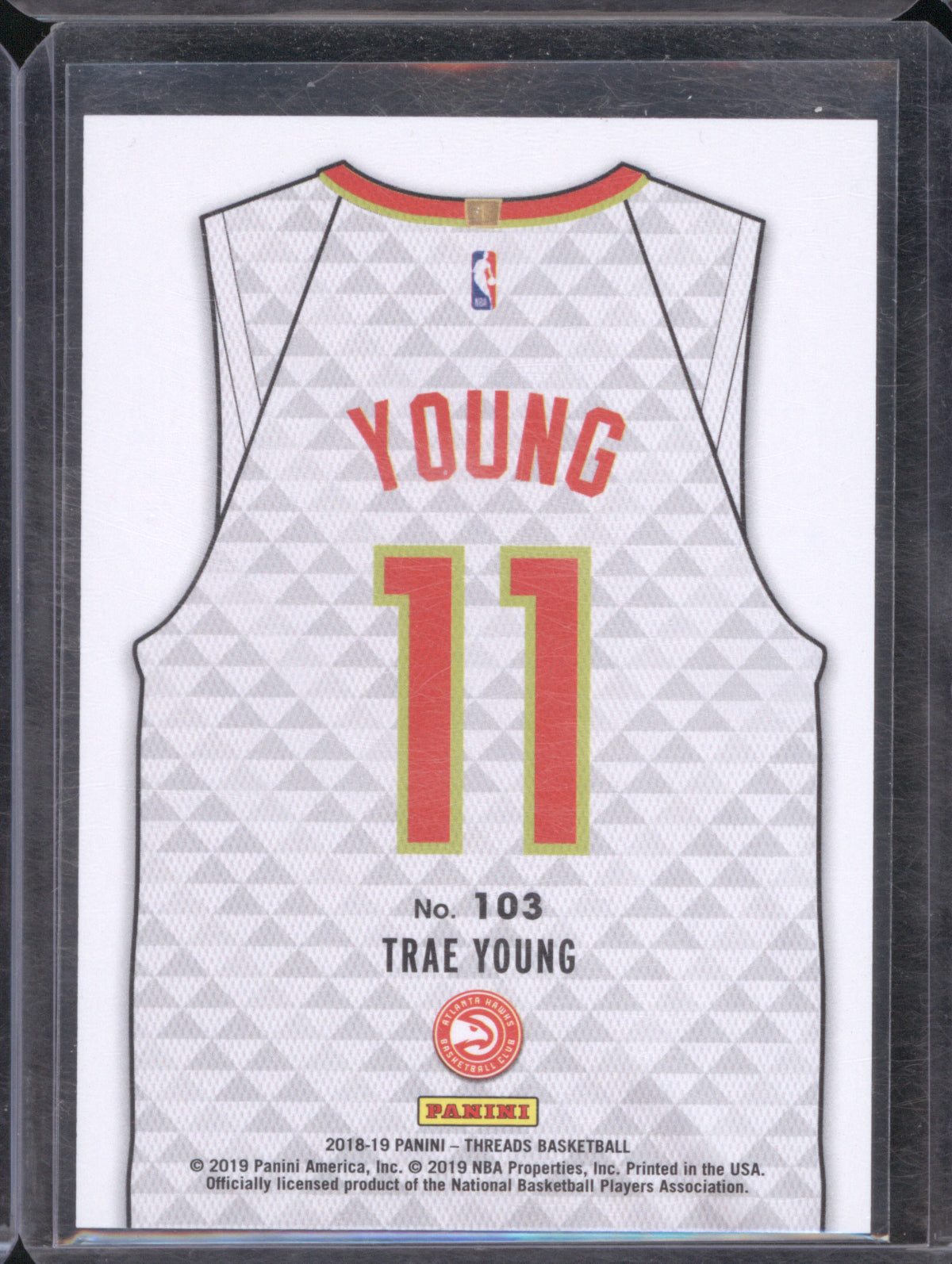 Trae Young 2018 Panini Threads Premium Rookies 43/199