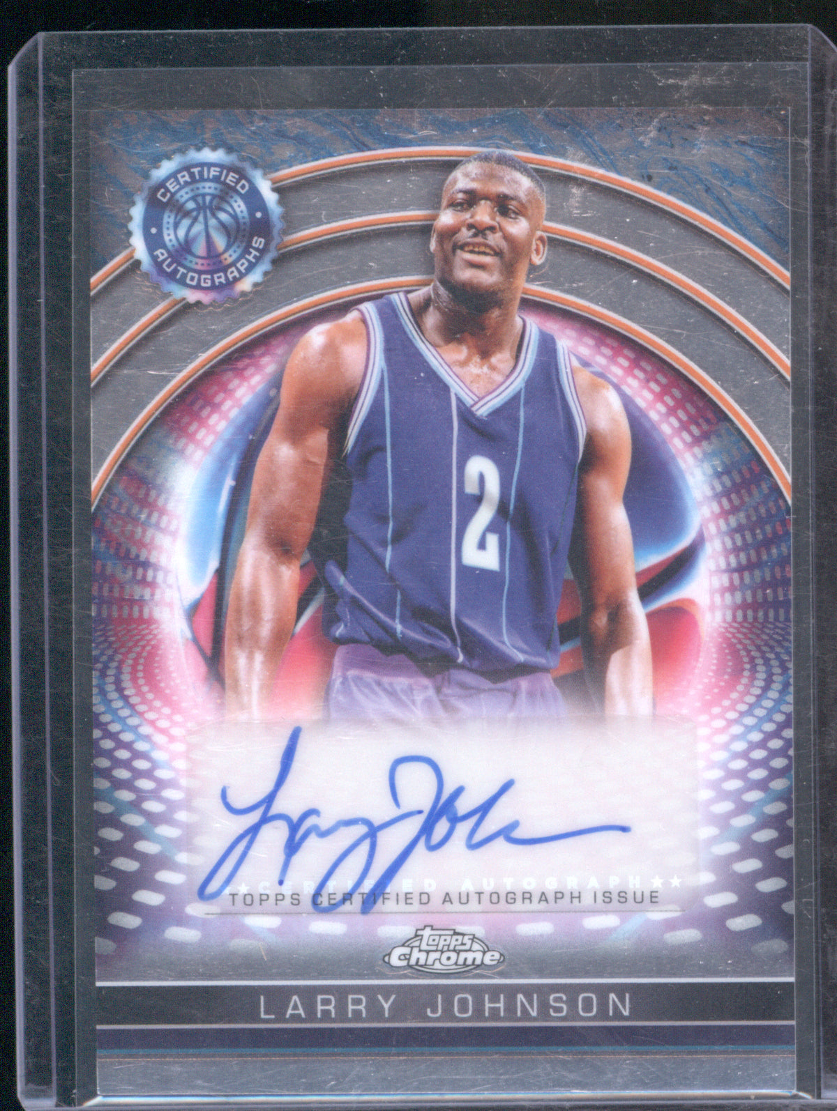 Larry Johnson 2024 Topps Chrome Certified Autograph Issue