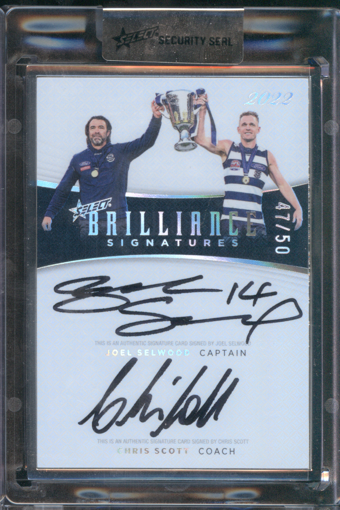 Selwood Scott 2025 Select Brilliance Signature CCSR13 Premiership Captain Coach