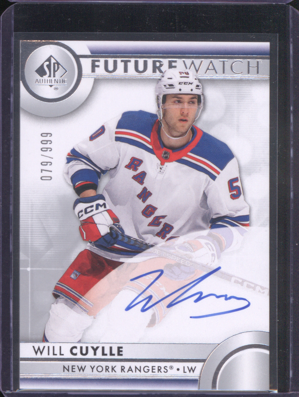 Will Cuylle 2023 SP Authentic 104 Future Watch Auto /999