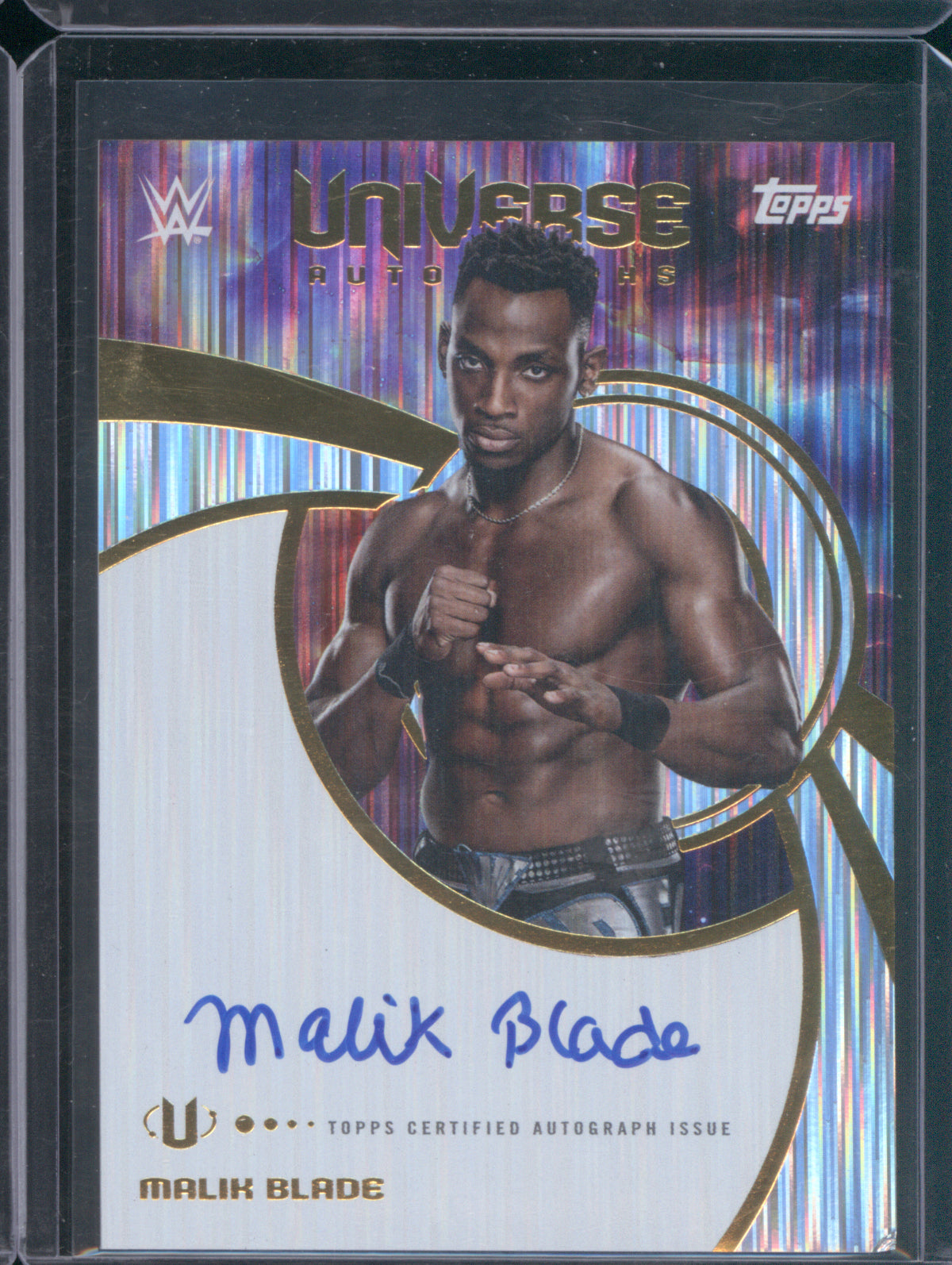 Malik Blade 2025 Topps WWE Universe #UNA-MBL Universe Autographs