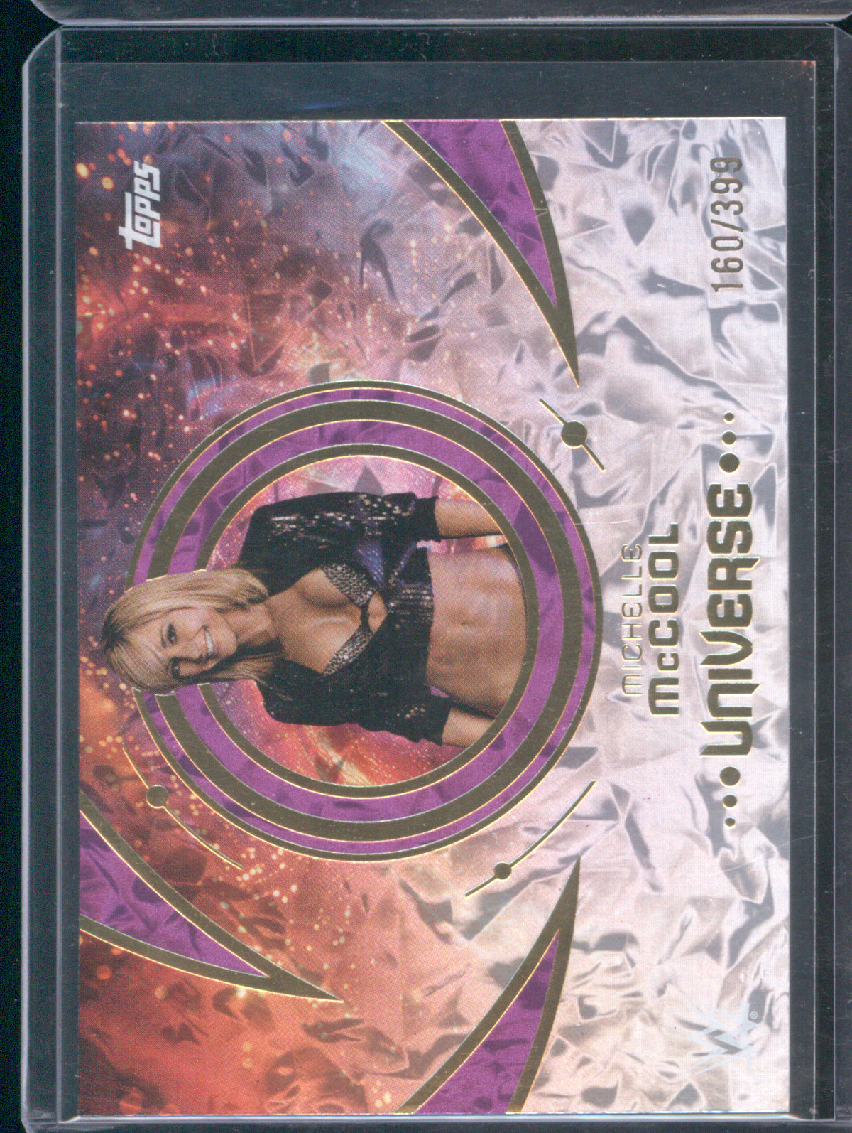 Michelle McCool 2025 Topps WWE Universe #177 Purple Glass /399