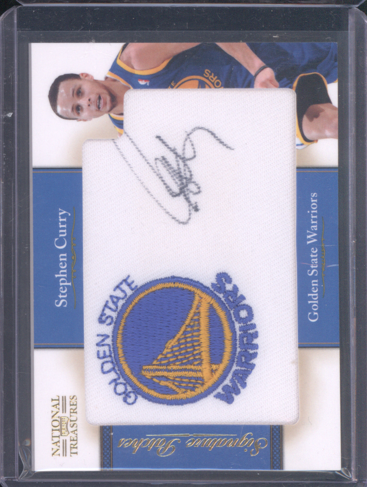 Stephen Curry 2011 Panini National Treasures 1 Signature Patches Auto /99