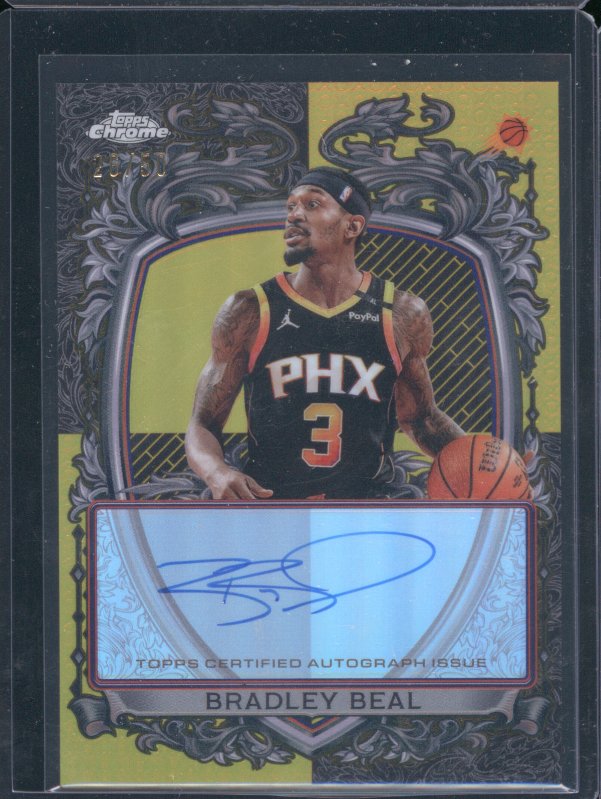 2025 Topps Chrome SS-BB Signature Style Auto Gold Bradley Beal 26/50