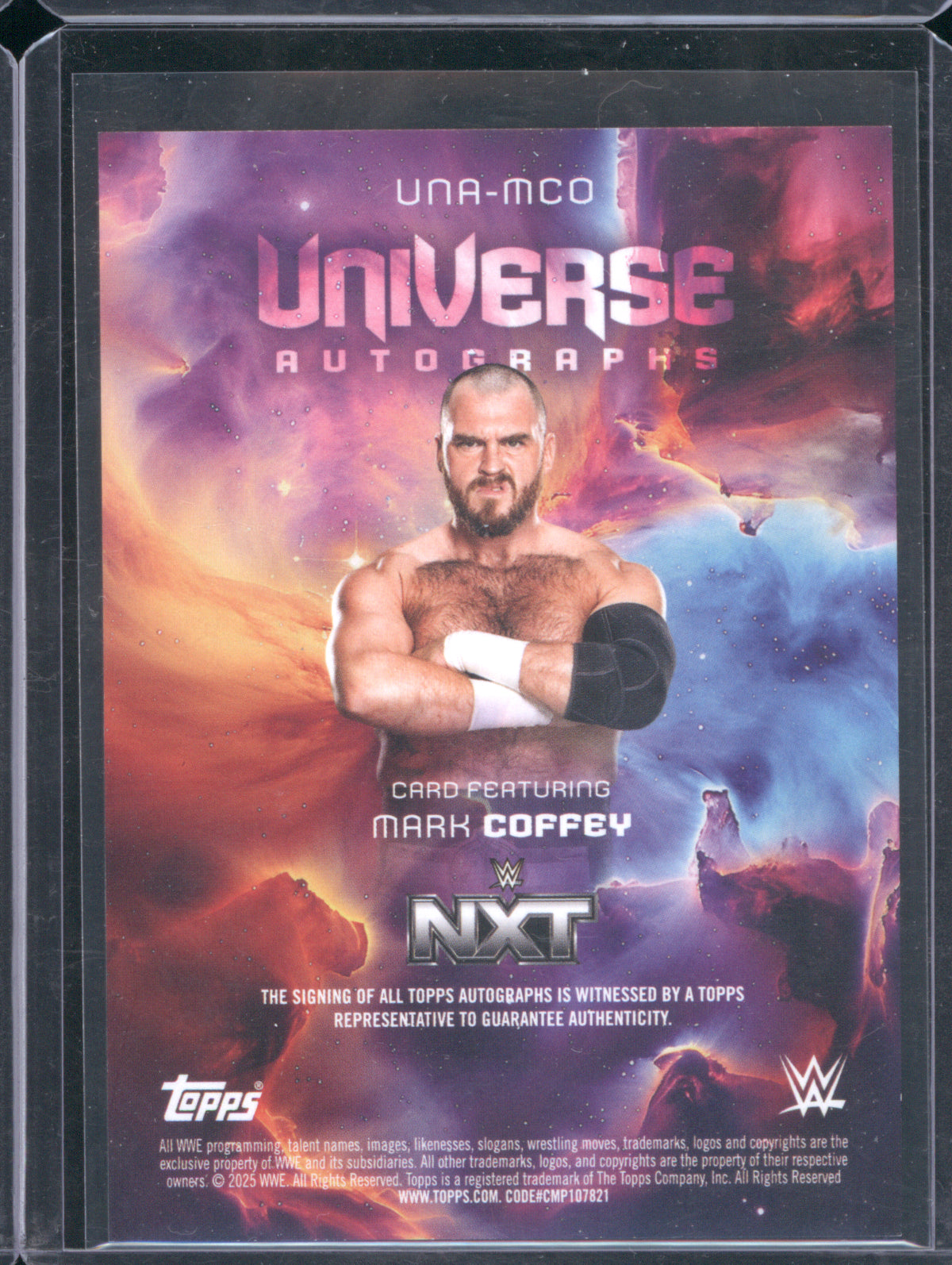 Mark Coffey 2025 Topps WWE Universe #UNA-MCO Universe Autographs