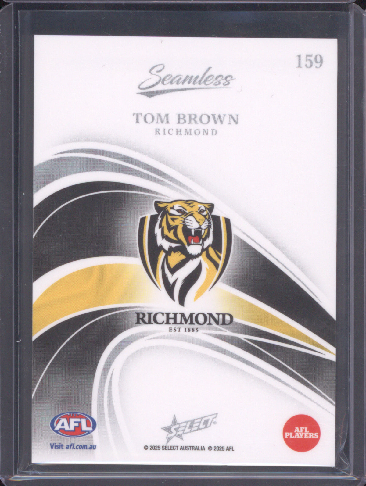 2025 AFL Select Seamless Base Tom Brown Richmond 70/95