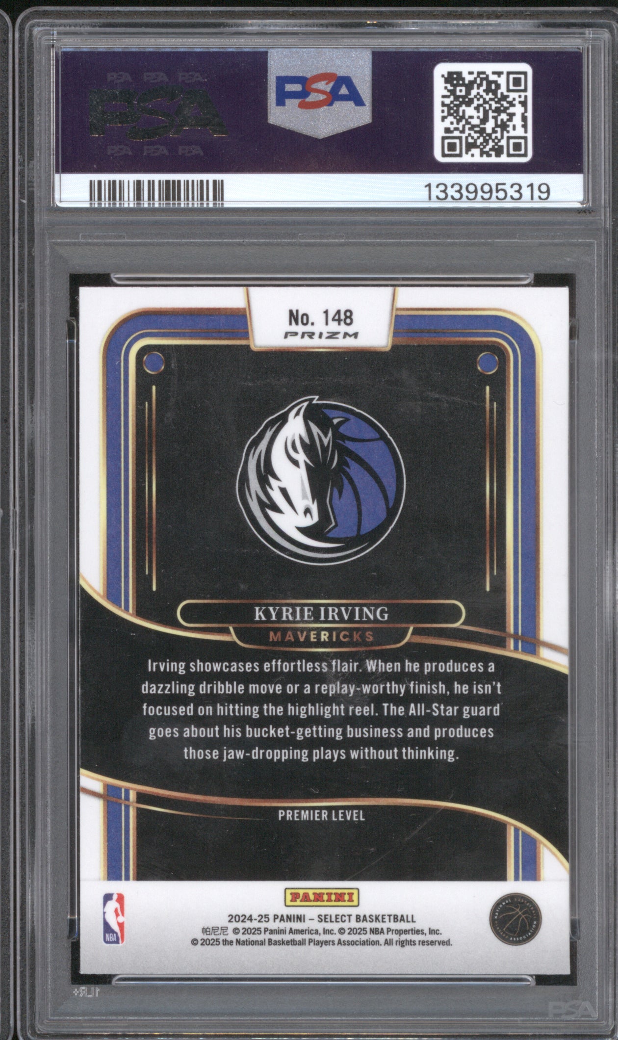 Kyrie Irving 2024 Panini Select #148 Cosmic PSA 9