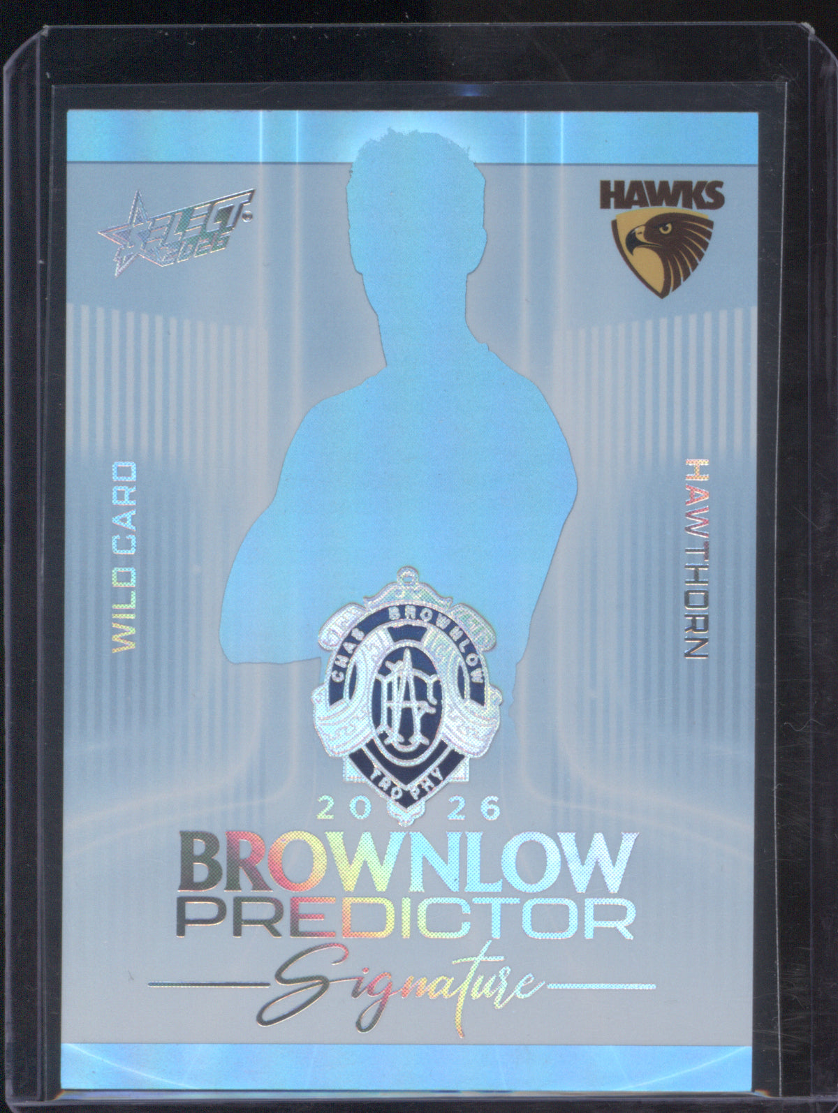 Hawthorn Wild Card 2026 AFL Select Footy Stars Hobby Brownlow Predictor Platinum Signature BPSP20 54/60