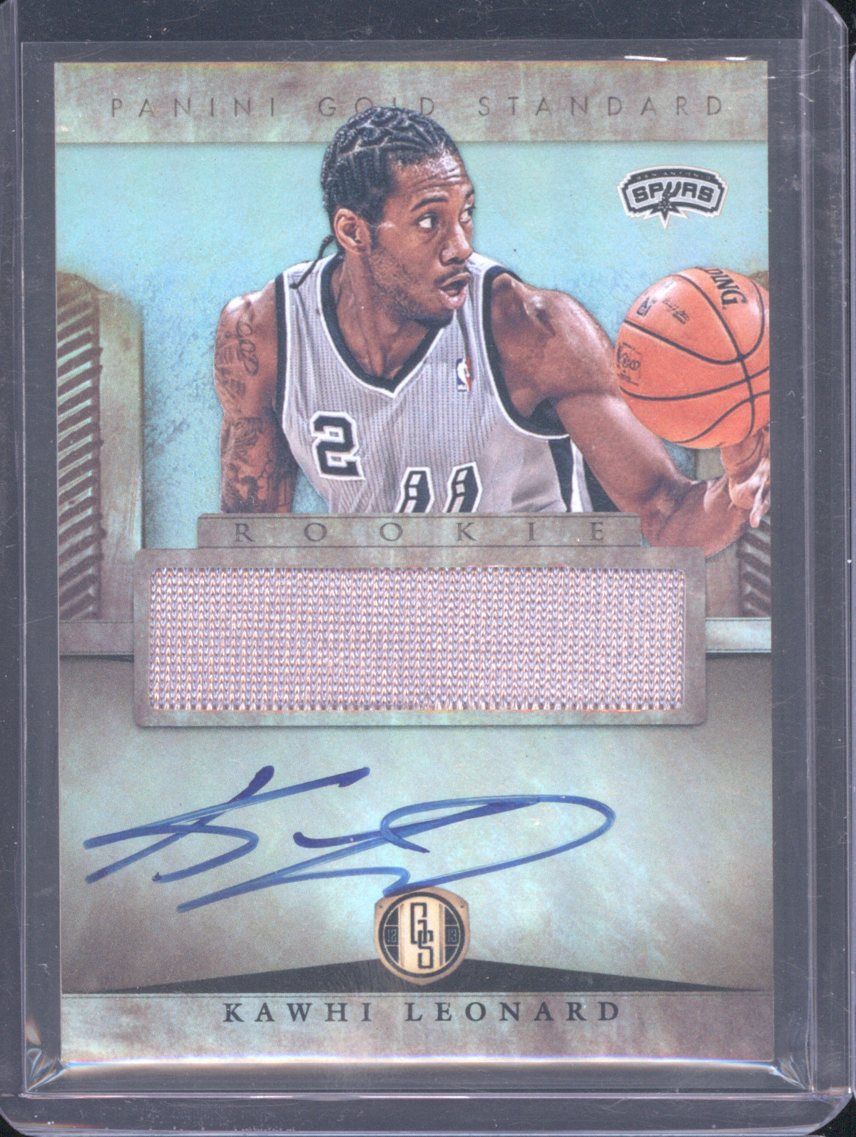 Kawhi Leonard 2012-13 Panini Gold Standard 259 Rookie Patch Auto RC
