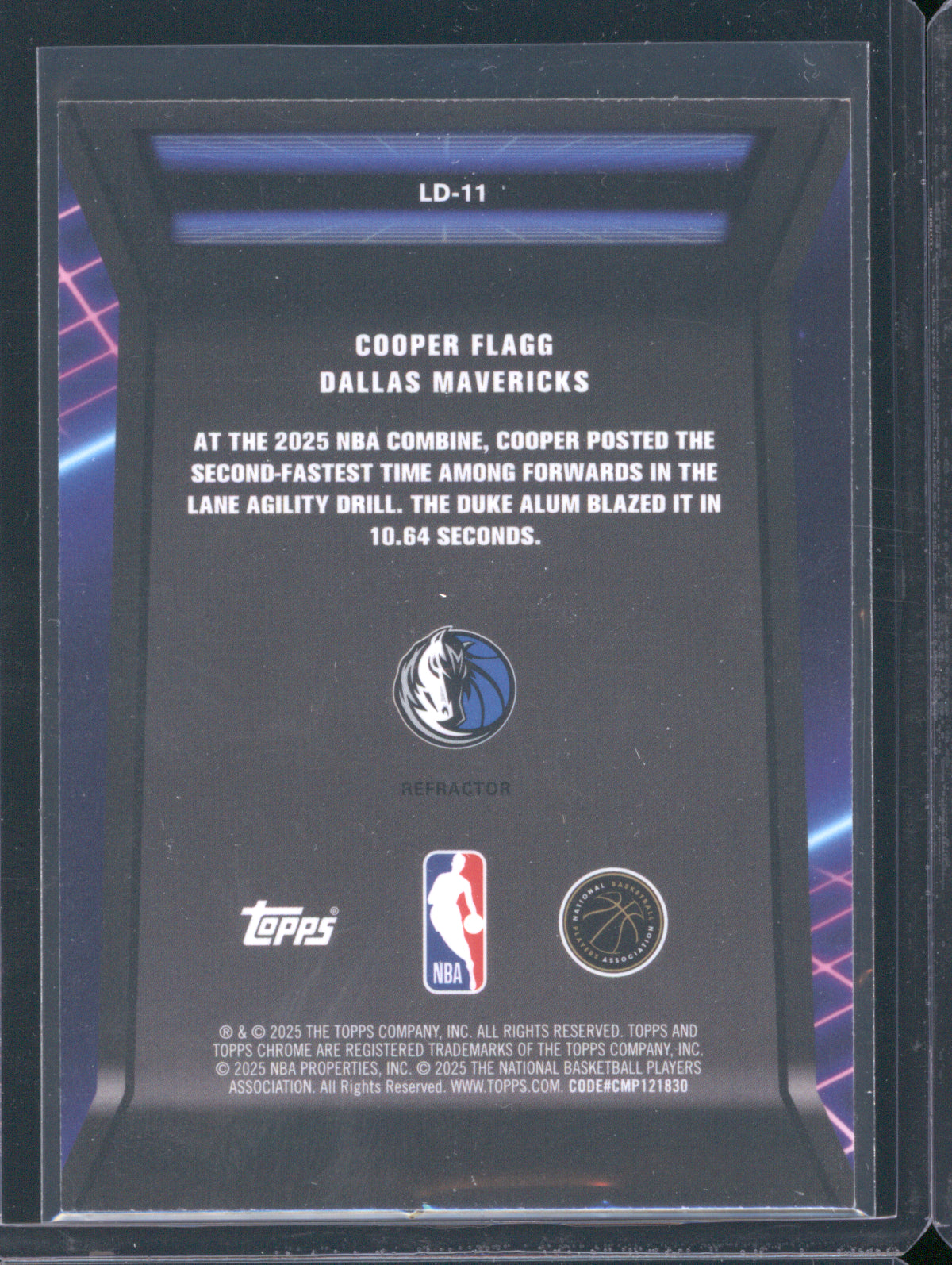 2025 Topps Chrome LD-11 Cooper Flagg Loading RC