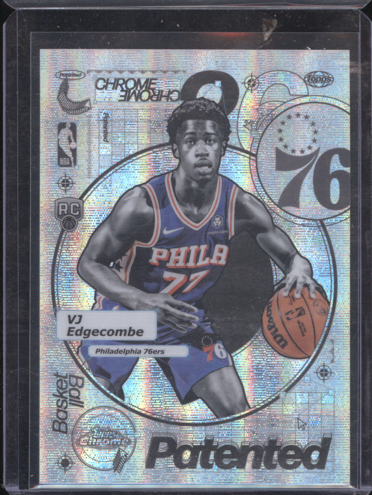 VJ Edgecombe 2025 Topps Chrome PD-18 Patented RC