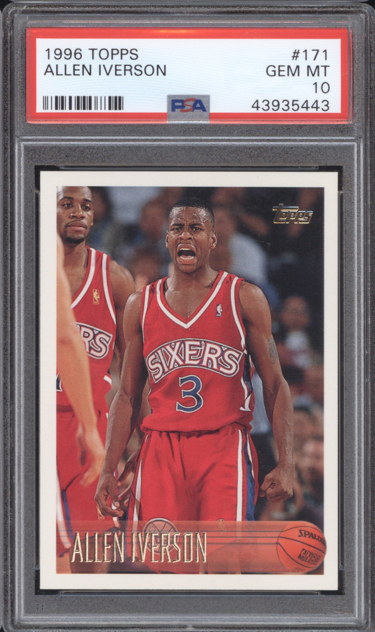 Allen Iverson 1996 Topps #171 PSA 10