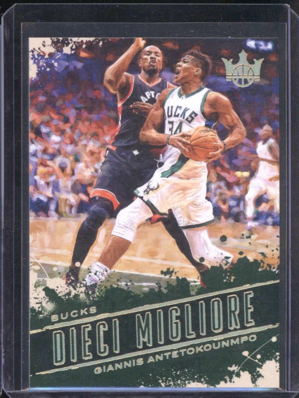 Giannis Antetokounmpo 2017-18 Panini Court Kings 6 Dieci Migliore