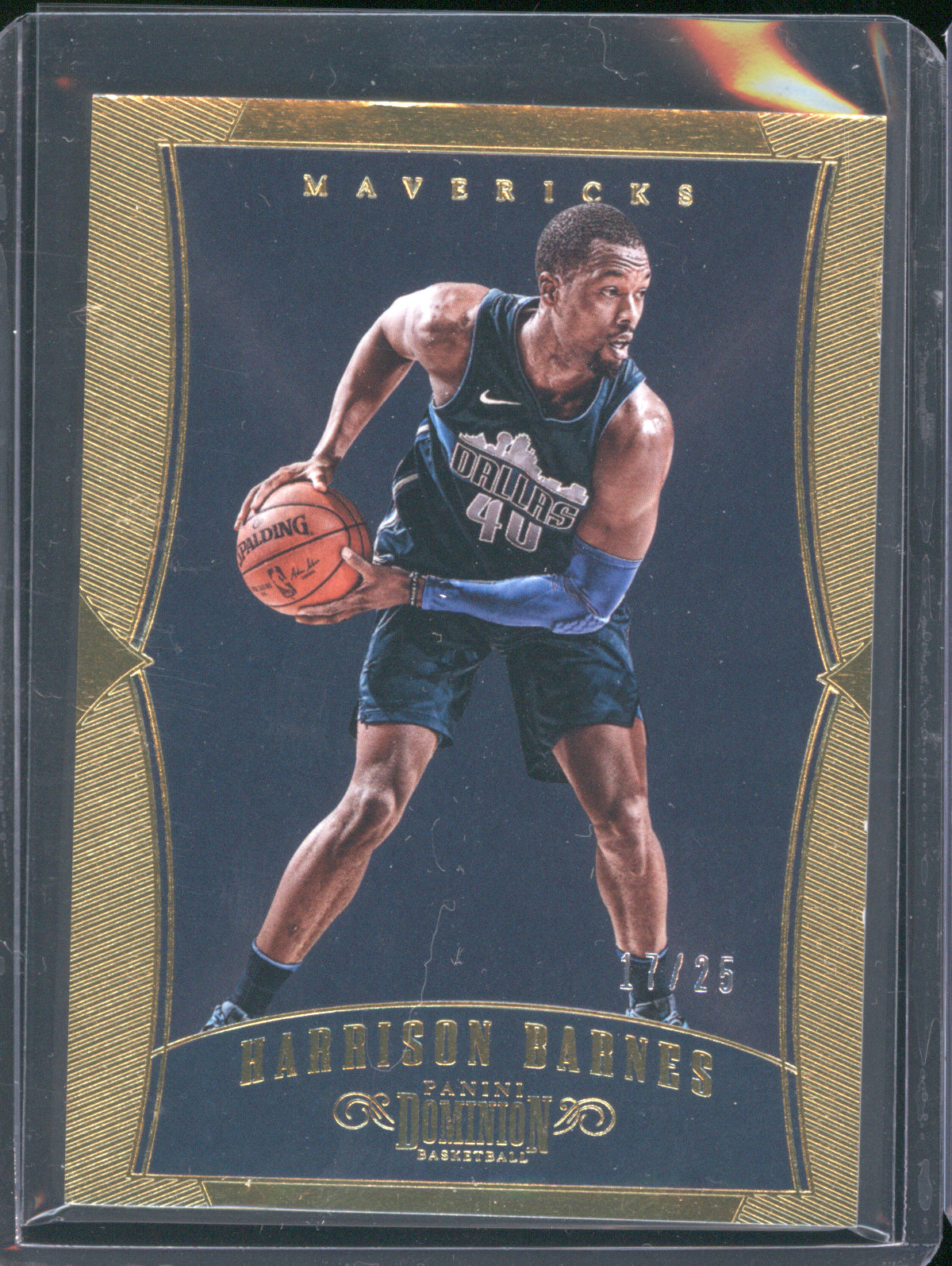 2017 Panini Dominion 10 Harrison Barnes Gold 17/25