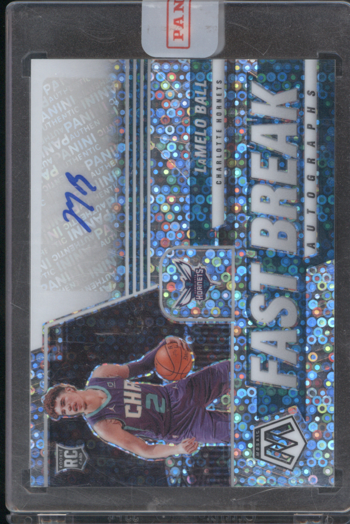 LaMelo Ball 2020 Panini Mosaic Fast Break Auto Disco