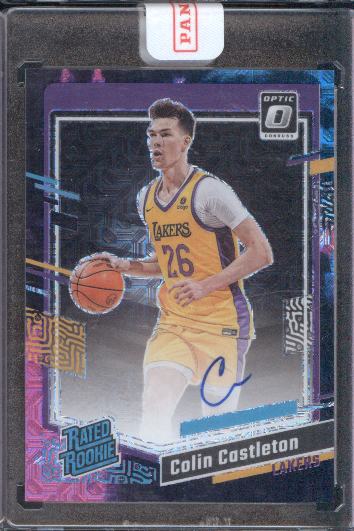 Colin Castleton 2023-24 Panini Donruss Optic 299 Nebula Rookie Auto RC 1/1