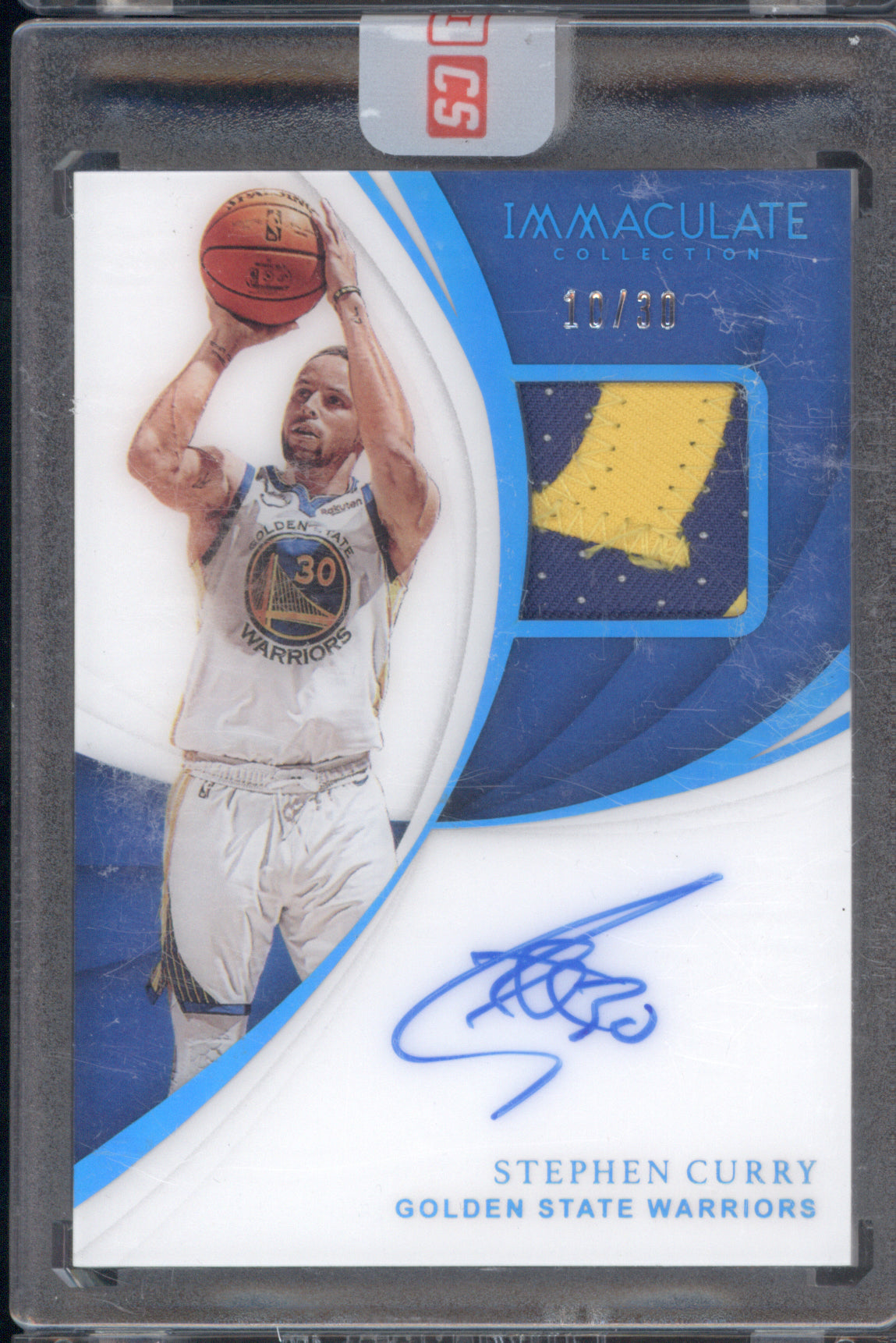 Stephen Curry 2018-19 Panini Immaculate Collection Patch Auto /30