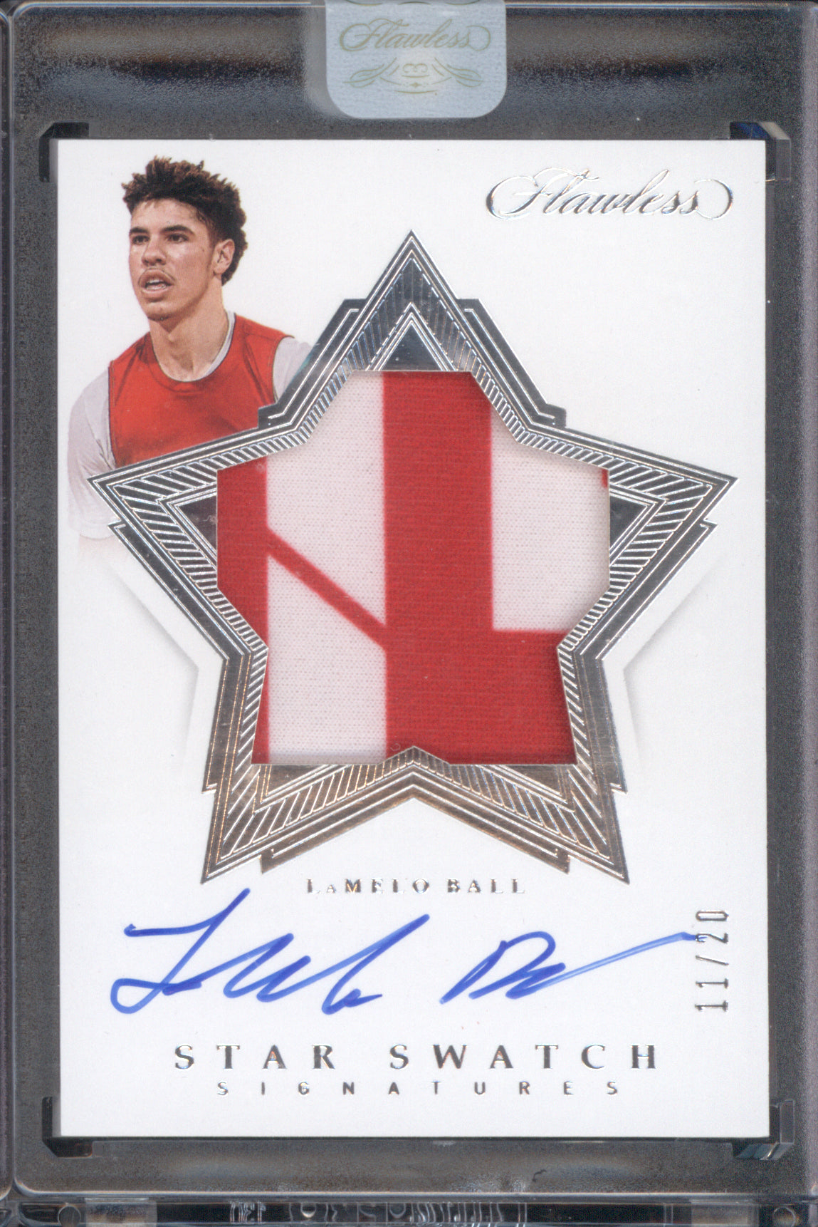 LaMelo Ball 2020 Panini Flawless Collegiate SSS-LM Star Swatch Signatures /20